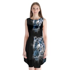 Ghost Tiger Sleeveless Chiffon Dress   by Brittlevirginclothing