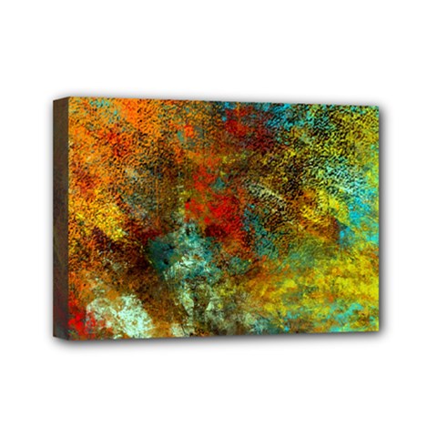 Mixed Abstract Mini Canvas 7  X 5  by digitaldivadesigns