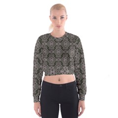 Line Geometry Pattern Geometric Women s Cropped Sweatshirt by Amaryn4rt