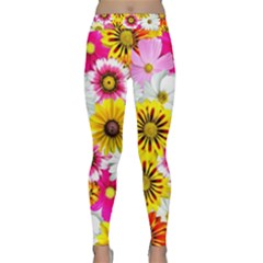 Flowers Blossom Bloom Nature Plant Classic Yoga Leggings by Amaryn4rt