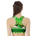 Kiwi Fruit Vitamins Healthy Cut Sports Bra with Border View2