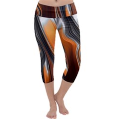 Fractal Structure Mathematics Capri Yoga Leggings by Amaryn4rt