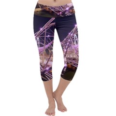 Helixbridge Bridge Lights Night Capri Yoga Leggings by Amaryn4rt