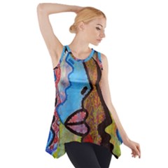 Graffiti Wall Color Artistic Side Drop Tank Tunic by Amaryn4rt