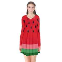 Watermelon  Flare Dress by Valentinaart