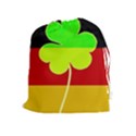 Irish German Germany Ireland Funny St Patrick Flag Drawstring Pouches (Extra Large) View1