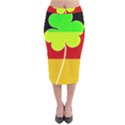 Irish German Germany Ireland Funny St Patrick Flag Velvet Midi Pencil Skirt View1