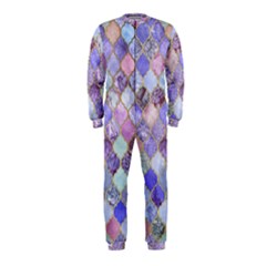 Blue Moroccan Mosaic Onepiece Jumpsuit (kids) by Brittlevirginclothing