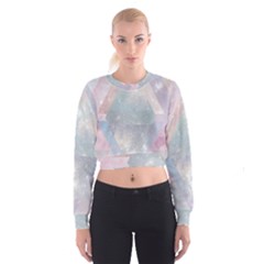 Pastel Colored Crystal Women s Cropped Sweatshirt by Brittlevirginclothing