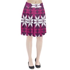 Pattern Background Texture Aztec Pleated Skirt by Amaryn4rt