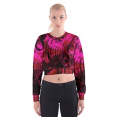 Abstract Bubble Background Women s Cropped Sweatshirt by Amaryn4rt