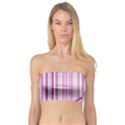 Pink love pattern Bandeau Top View1