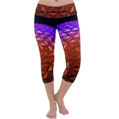 Abstract Ball Colorful Colors Capri Yoga Leggings by Amaryn4rt