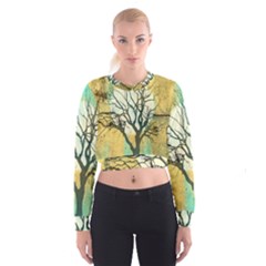 A Glowing Night Women s Cropped Sweatshirt by digitaldivadesigns