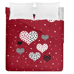 Harts Duvet Cover Double Side (queen Size) by Valentinaart