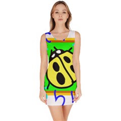 Insect Ladybug Sleeveless Bodycon Dress by Nexatart