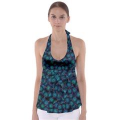 Background Abstract Textile Design Babydoll Tankini Top by Nexatart