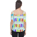 Food Pattern Women s Cutout Shoulder Tee View2