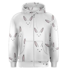 Cute Bunnies Men s Zipper Hoodie by Brittlevirginclothing