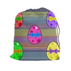 Holidays Occasions Easter Eggs Drawstring Pouches (xxl) by Nexatart