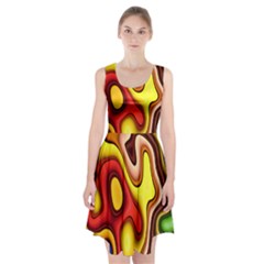 Pattern Background Structure Racerback Midi Dress by Nexatart