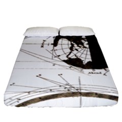 Planetary Equations Fitted Sheet (queen Size) by MTNDesignco