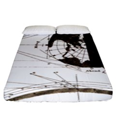 Planetary Equations Fitted Sheet (king Size) by MTNDesignco