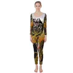 Abstract Digital Art Long Sleeve Catsuit by Nexatart