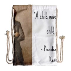 A Child Is Miseducated    Drawstring Bag (large) by athenastemple