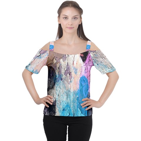 Peelingpaint Women s Cutout Shoulder Tee by digitaldivadesigns