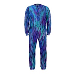 Blue Bird Feather Onepiece Jumpsuit (kids) by Brittlevirginclothing