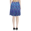 Blue bird feather Pleated Skirt View2