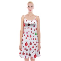 Beetle Animals Red Green Fly Spaghetti Strap Velvet Dress by Amaryn4rt