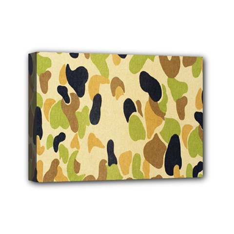 Army Camouflage Pattern Mini Canvas 7  X 5  by Nexatart