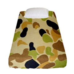 Army Camouflage Pattern Fitted Sheet (single Size) by Nexatart