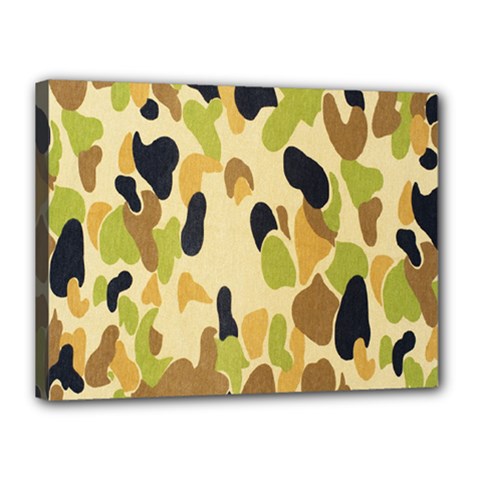 Army Camouflage Pattern Canvas 16  X 12  by Nexatart