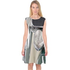 Auto Automotive Classic Spotlight Capsleeve Midi Dress by Nexatart