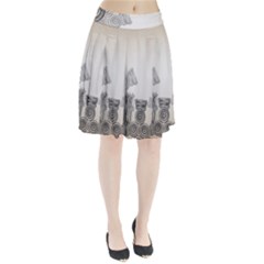 Background Retro Abstract Pattern Pleated Skirt by Nexatart