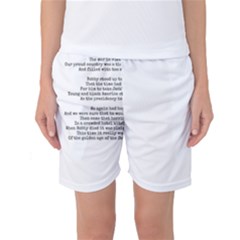 Kennedy Poem Women s Basketball Shorts by athenastemple