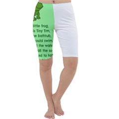 Little Frog Poem Cropped Leggings  by athenastemple