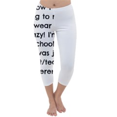 Parentteacher Capri Winter Leggings  by athenastemple