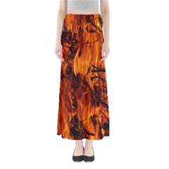 Fire Easter Easter Fire Flame Maxi Skirts by Nexatart