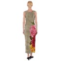 Flower Floral Bouquet Background Fitted Maxi Dress View2