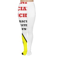 Warning Women s Tights by athenastemple