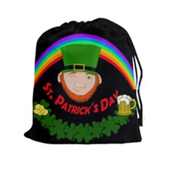 St  Patrick s Day Drawstring Pouches (xxl) by Valentinaart