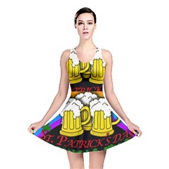 Beer Mugs Reversible Skater Dress by Valentinaart