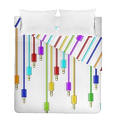 Plug In Duvet Cover Double Side (full/ Double Size) by Valentinaart