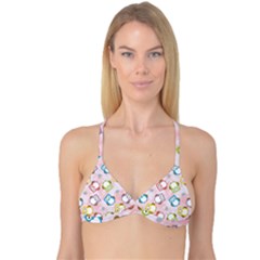 Owl Bird Cute Pattern Reversible Tri Bikini Top by Nexatart