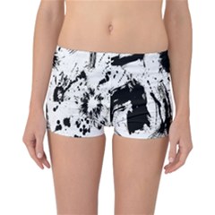 Pattern Color Painting Dab Black Reversible Bikini Bottoms by Nexatart