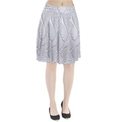 Points Circle Dove Harmony Pattern Pleated Skirt by Nexatart